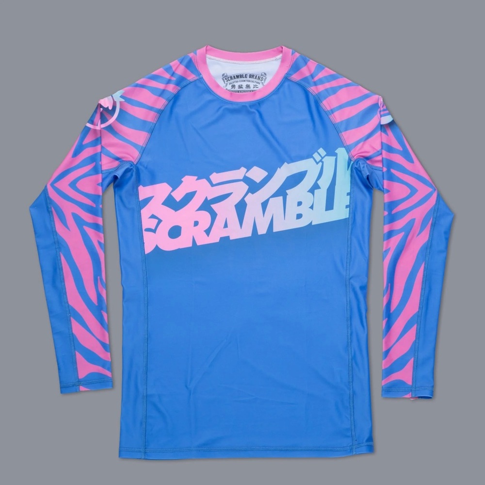 Scramble Blue and Pink Long Sleeve Shirt